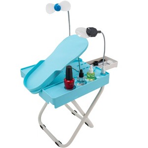 5 Star Super Deals Pedicure Assistant Stand With Magnifying LED Light & Drying Fan - Nail Painting Foot Stand - Portable Adjustable Space Saving Pedi - 1 of 4