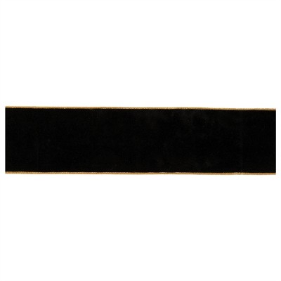 Black Wired Ribbon 4" x 10 Yds.