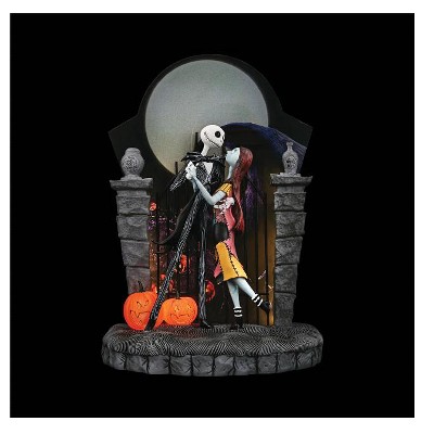 Nightmare Before Christmas Jack and Sally Resin Figurine with LED Moon