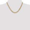 Black Bow Jewelry Men's 7mm 14k Yellow Gold Hollow Curb Link Chain Necklace - 2 of 4