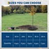 Rubber Mulch Tree Ring, Reusable Round Tree Weed Barrier Mat, Root Barrier for Landscaping Weed Grass Control, Root Protection - 4 of 4