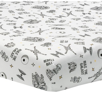 Lambs & Ivy Star Wars Signature Rebels Rule Cotton Fitted Crib/Toddler Sheet