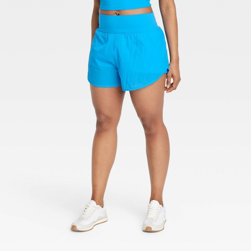 Women's Woven High-Rise 2-in-1 Run Shorts 3" - All In Motion™, 3 of 8