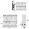 COZONY 2 Pieces Kids Toy Organizer and Bookshelf Set, Multi-Shelf Cubby Storage Cabinet for Toys and Books, Perfect for Playroom, Bedroom, Nursery - 2 of 4