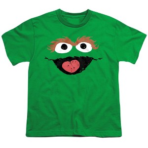 Boys' Sesame Street Oscar The Grouch Crayon Sketch T-Shirt - 1 of 4