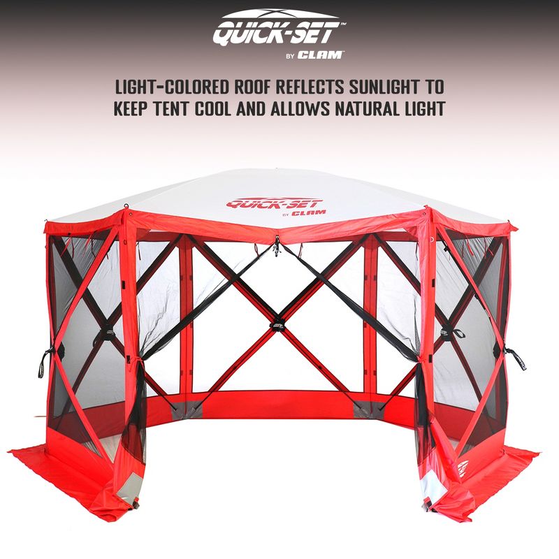 CLAM Quick-Set Escape Sport 11.5 x 11.5 Ft Tailgating Canopy Tent, 4 of 8
