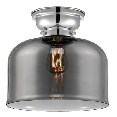 Bell - 1 Light Flush Mount In Industrial Style-9.4 Inches Tall and 12 Inches Wide