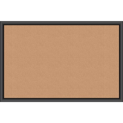 U Brands Cork Bulletin Board 35 x 23 Inches Black MDF Frame 301U00-01
