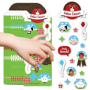 Big Dot of Happiness Farm Animals - Barnyard Birthday Party Favor Kids Stickers - 16 Sheets - 256 Stickers - 1 of 4