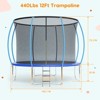 Trampoline 12FT with Safety Enclosure & Ladder, Outdoor Trampoline for Kids and Adults, 440LB Capacity, Weather-Resistant Frame - 4 of 4