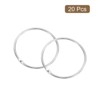 Unique Bargains Carbon Steel Loose Leaf Binder Snap Shower Curtain Rings 20 Pcs - 3 of 4