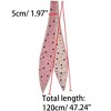 Allegra K Women's Double-Sided Polka Dot Print Skinny Neck Scarves Neckerchief - 3 of 4