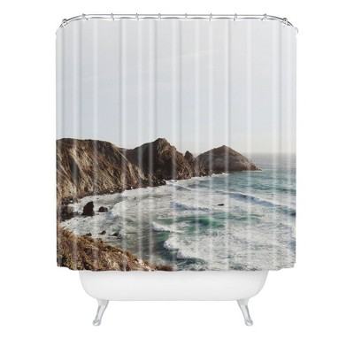 Almost Makes Perfect Big Sur Shower Curtain Blue - Deny Designs