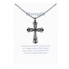 Anna-Kaci Gunmetal Crystal Cross Necklace with Message Card & Envelope Jewelry Gift - 2 of 4