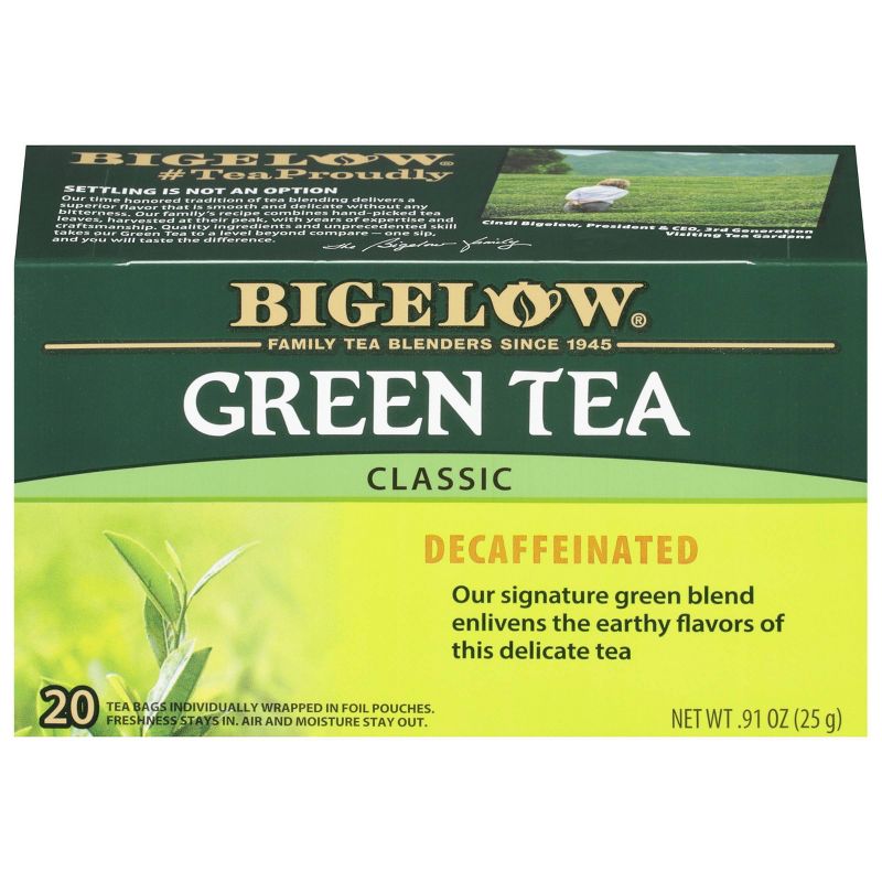 Bigelow Classic Green Tea Bags Decaffeinated  - 20ct, 1 of 9