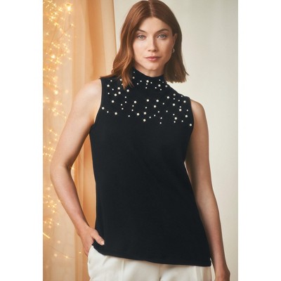 Jessica London Fine Gauge Mockneck Sweater