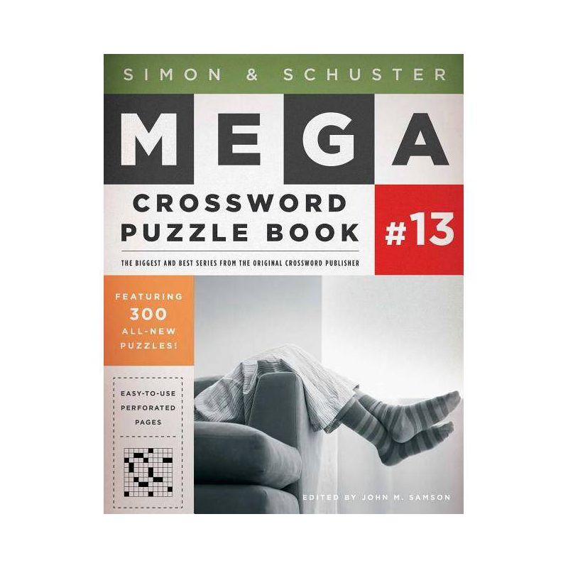 Simon & Schuster Mega Crossword Puzzle Book #13 - (S&s Mega Crossword Puzzles) by  John M Samson (Paperback), 1 of 2