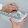 On The Dot Suction Shower Basket Caddy Gray - Slipx Solutions : Target