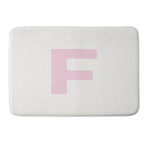 Deny Designs April Lane Art Block Monogram Memory Foam Bath Mat - 1 of 4