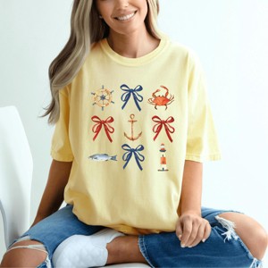 Simply Sage Market Coquette Nautical Collage Garment Dyed Tee - 1 of 4