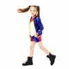 Halloween Costumes for Girls -Red Blue Q Joker Costumes with Jacket Shorts Tshirt for Kids Cosplay Costumes - 4 of 4