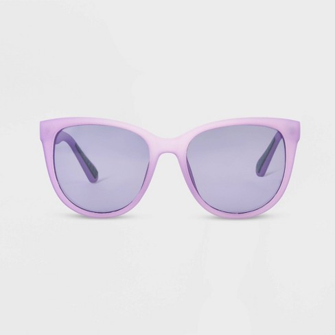 Women's Matte Plastic Cateye Polarized Sunglasses - All In Motion™ Purple