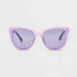 Women's Matte Plastic Cateye Polarized Sunglasses - All in Motion™ Purple