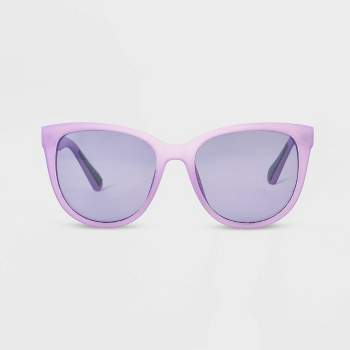 Women's Matte Plastic Cateye Polarized Sunglasses - All In Motion™ Purple