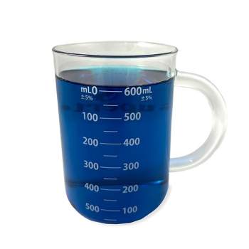 Supertek Beaker Mug, Glass, 600ml