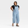 Women's Denim Utility Overalls - Universal Thread™ Medium Wash - 3 of 3