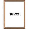 PosterPalooza | Slim Profile Gold Picture Frame - UV Acrylic, Foam Board Backing, Hanging Hardware - 2 of 4