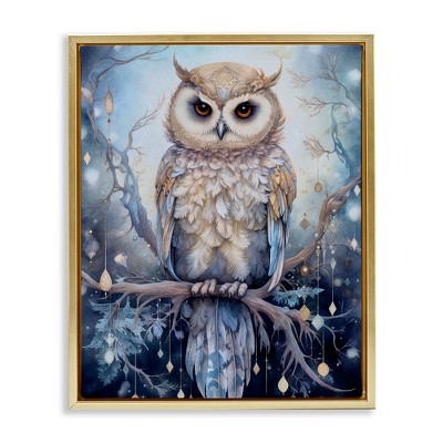 Stupell Industries Owl on Twinkling Branch, 25" x 31"