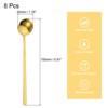 Unique Bargains Stainless Steel Coffee Dessert Mini Stirring Spoon 8 Pcs - 2 of 4