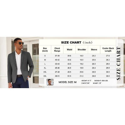 COOFANDY Men's Casual Blazer Slim Fit Lightweight Sport Coat One Button Suit Jacket LIGHT GREY L — фото 4