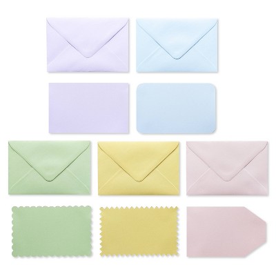 50ct Blank Cards with Envelopes Pastel - Spritz™