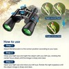 UBSSO 10X50 Binoculars For Adults, Compact Binoculars For Bird Watching Hunting Football Games Travel Stargazing Cruise With Carrying Bag, Gris - 4 of 4