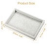 Unique Bargains Velvet Jewelry Tray Empty Stackable Tray Box for Rings Earrings Necklace Bracelet Pendants 1 Pc - 4 of 4