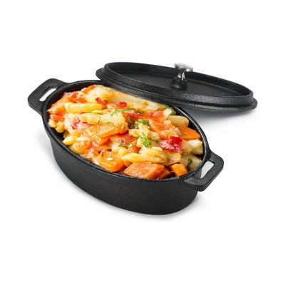  COMMERCIAL CHEF 3-Quart Dutch Oven with Skillet Lid: Home &  Kitchen