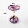 Syemin End Tables Lantern Metal End Table Small Round Side Table Small Accent Pedestal Table Corners Small Spaces, Multicolor, 15.7"*15.7"*21.2" - 3 of 4