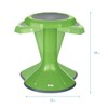 Flexible Classroom and Home Seating ECR4Kids ACE Active Core Engagement Wobble Stool for Kids Grassy Green 18” 