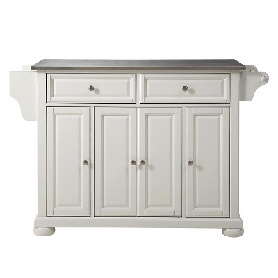 Alexandria Stainless Steel Top Kitchen Island - Crosley
