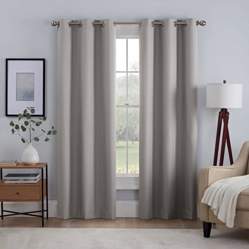 Set Of 2 63 X37 Kylie Absolute Zero Blackout Curtain Panels Gray Eclipse Target