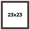 PosterPalooza | Square Linear Brown Picture Frame - UV Acrylic, Foam Board Backing, Hanging Hardware - 2 of 4
