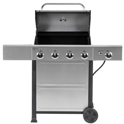 Kenmore 4-Burner Stainless Steel Propane Gas Grill with Side Burner