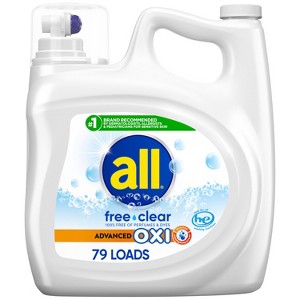 All Advanced Oxi Free Clear Liquid Laundry Detergent - 1 of 4