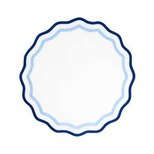 Saro Lifestyle Scallop Border Placemat (Set of 4) - 1 of 4