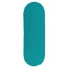 Colonial Mills Port Royale Braided Runner, Turquoise 2x5, Oval Shape - 2 of 4