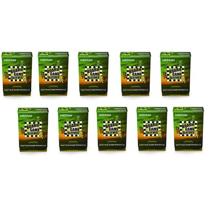 Arcane Tinmen 10 Packs Arcane Tinmen Non-Glare Board Game Sleeves 50 ct Medium Size Card Sleeves Display Case