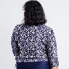 Calypsa Women's Plus Size 3/4 Sleeve Rash Guard UPF 50+ Margaux Swim Top - 2 of 3