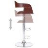 vidaXL Bar Stool Brown Faux Leather - 4 of 4